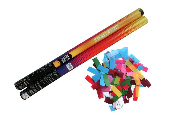 Knallbunt 80cm Papierflitter bunt